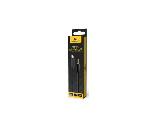 Kabelis Gembird USB type-C Male - 3.5 mm Female 1.5m Black