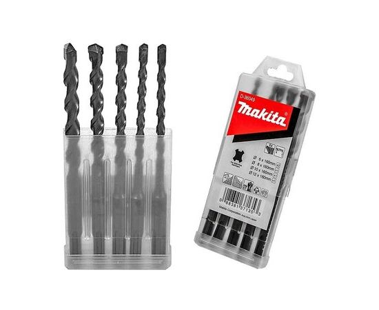 Betona urbju komplekts Makita D-36049; 6-12 mm; 160 mm; 5 gab.
