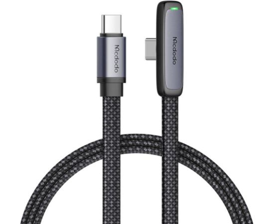 90 degree cable USB-C to USB-C Mcdodo CA-3360, 65W, 1.2m (black)
