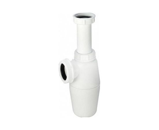 Viega izlietnes sifons, 1¼ x 40 mm, bez noteces, plastmasa, balts