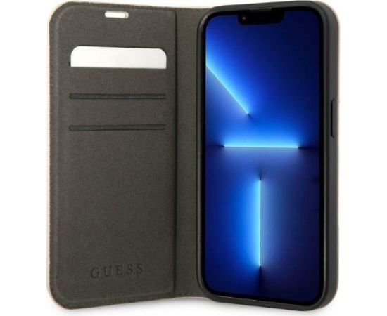 Guess GUBKP14LHG4SHP Grāmatveida Apvalks Priekš Apple iPhone 14 Pro
