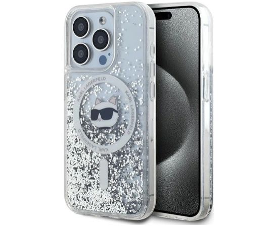 Karl Lagerfeld KLHMP15LLGCHSGH Aizmugurējais Apvalks Priekš Apple iPhone 15 Pro