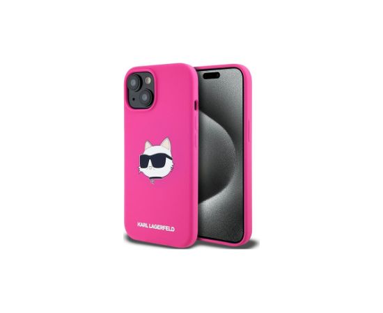 Karl Lagerfeld KLHMP15SSCHPPLF Aizmugurējais Apvalks Priekš Apple iPhone 15 / 14 / 13