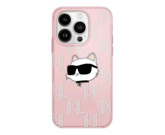 Karl Lagerfeld KLHCP15LHKLPCHP Aizmugurējais Apvalks Priekš Apple iPhone 15 Pro