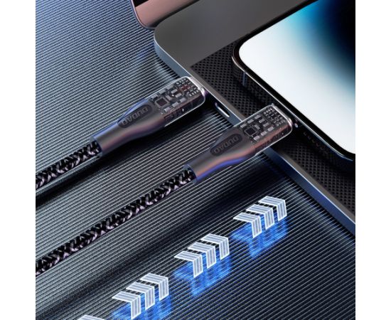 Fast charging cable 120W 1m USB-C - USB-C Dudao L22C - gray