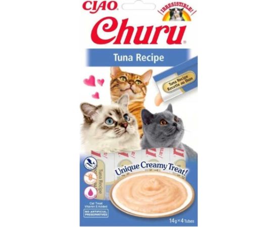 INABA Churu Tuna Recipe - cat treats - 4x14 g