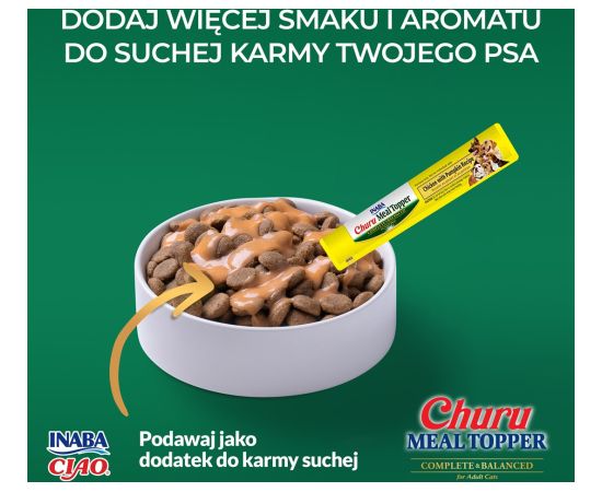 INABA Churu Meal Topper Chicken with pumpkin - dog treat - 4 x 14g