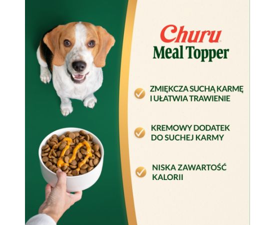 INABA Churu Meal Topper Chicken with beef - dog treat - 4 x 14g