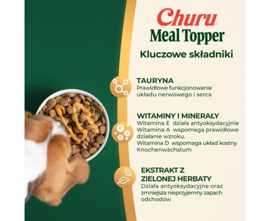 INABA Churu Meal Topper Chicken with beef - dog treat - 4 x 14g
