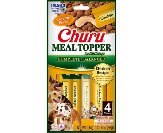 INABA Churu Meal Topper Chicken - dog treat - 4 x 14g