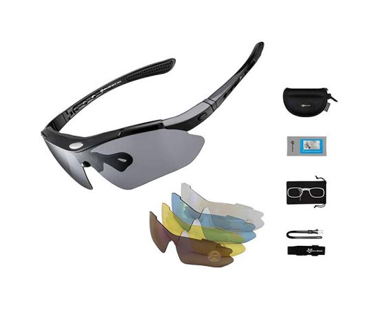 Polarized cycling glasses Rockbros 10003 (black)