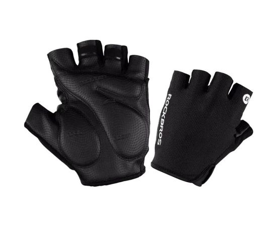 Bicycle half finger gloves Rockbros S106BK-M Size: M (black)  Велосипедные перчатки