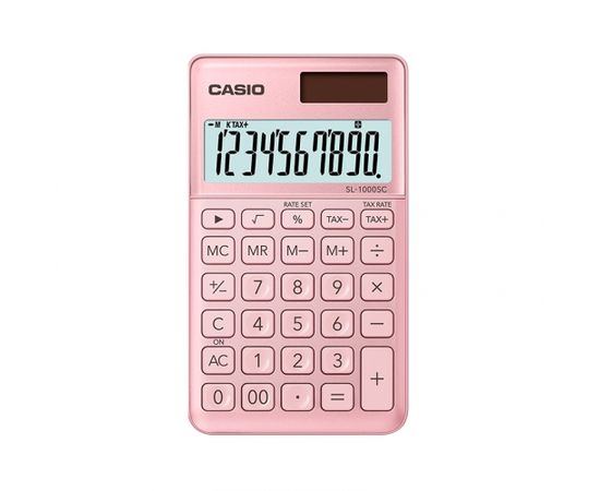 Kalkulators CASIO SL-1000SC, rozā krāsa