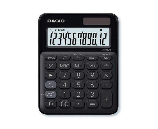 Kalkulators CASIO MS-20UC, melns