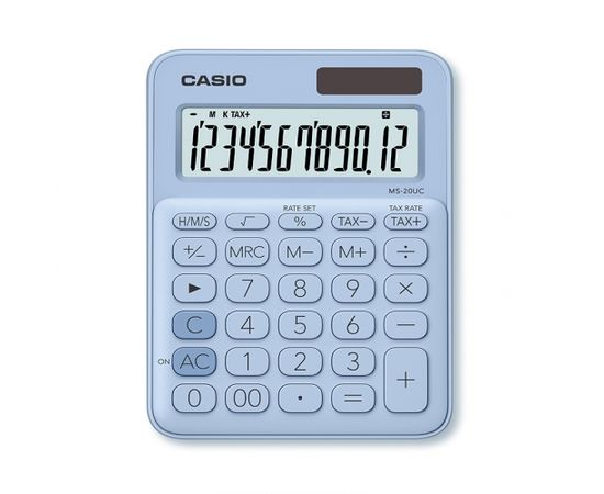 Kalkulators CASIO MS-20UC, zils (blurry blue)