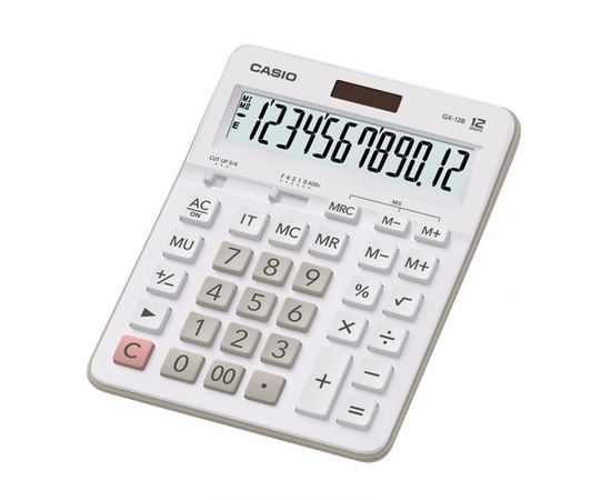 Kalkulators CASIO GX-12B, balts