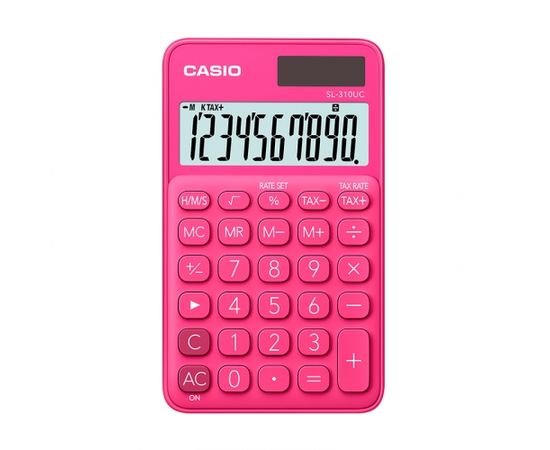 Kalkulators CASIO SL-310UC, fuksijas krāsa