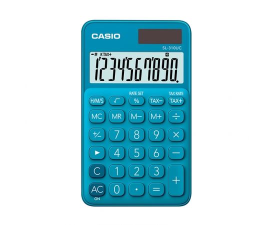 Kalkulators CASIO SL-310UC, zils