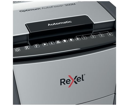 Rexel Optimum AutoFeed+ 300M Paper Shredder Micro-cut shredding 55 dB P-5