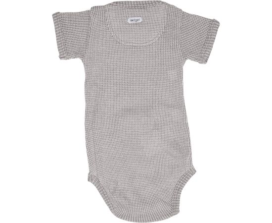 Lodger Romper Ciumbelle adītas kokvilnas bodijs ar īsām piedurknēm, Donkey, 74 cm - RFC 078_74 Kokvilnas bodiji, rāpuļi