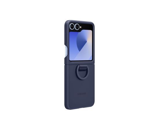 Samsung Galaxy Flip6 Silicone Case with Ring Navy