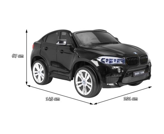 Bērnu Elektromobilis BMW X6M melnā