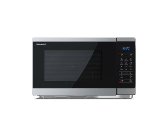 Sharp YC-MG252AE-S microwave Countertop Grill microwave 25 L 900 W Black, Silver