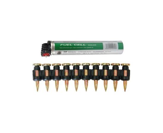 Naglas Hikoki 40014402; 25 mm; 1000 gab. + gāzes balons Naglas