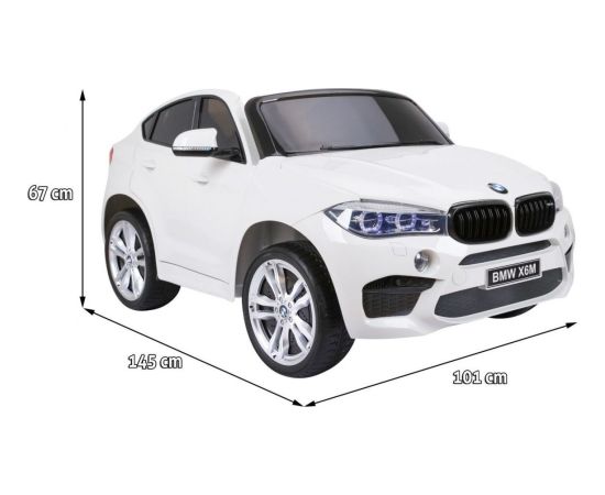 Детский электромобиль BMW X6M 2 места XXL Белый