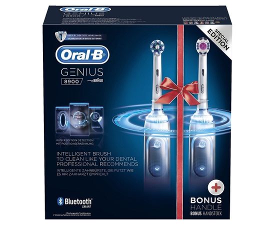 BRAUN el.zobu birste Oral-B Genius 8900 (2 zobu birstes) - D 701.535.5HXc