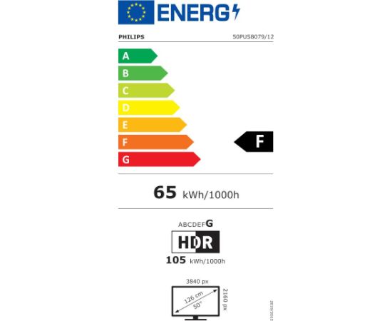 TV Set PHILIPS 50" 4K Smart 3840x2160 Wireless LAN Bluetooth Titan OS 50PUS8079 12 Телевизоры