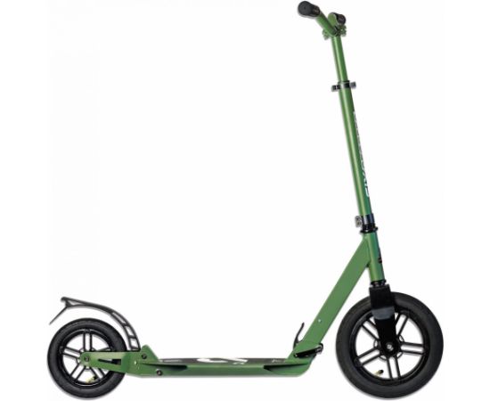 Six Degrees Scooter skrejritenis ar amortizāciju,300 mm un 205 mm, zaļš - AU 534 Самокаты и скейтборды