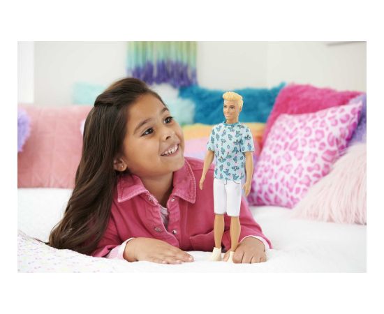 Lalka Barbie Mattel Ken Fashionistas 211 z blond włosami, w koszulce z kaktusami HJT10 Lelles