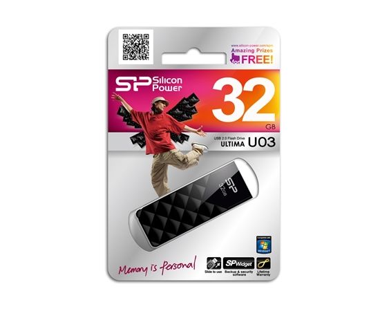 Silicon Power Ultima U03 64 GB, USB 2.0, Black