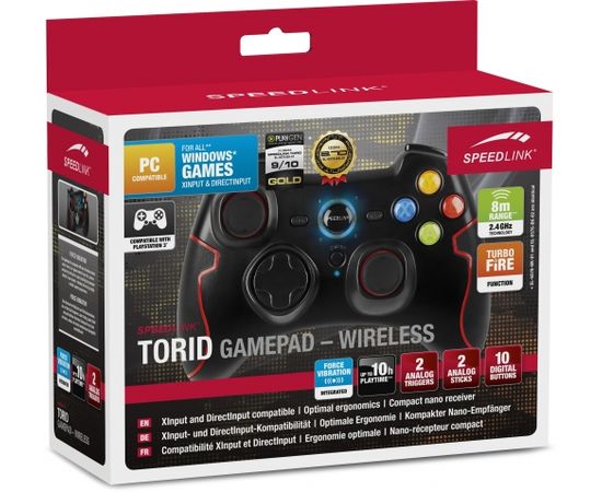 Speedlink gamepad Torid Wireless, black (SL-6576-BK-02)