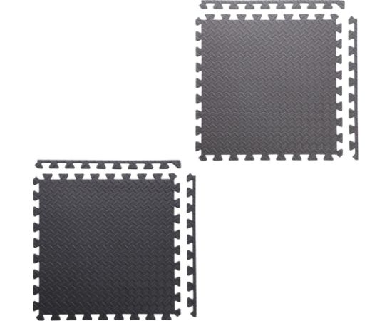 Sports equipment puzzle mat dark grey 9 pieces HMS MP12