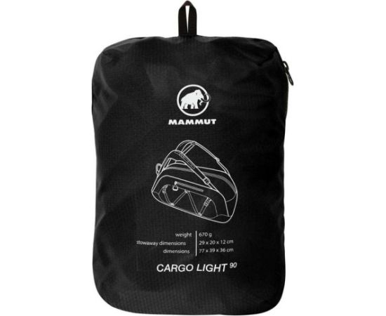 Mammut Cargo Light 90 black soma Ūdensdrošie iepakojumi