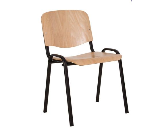 Стул NOWY STYL ISO BLACK/WOOD