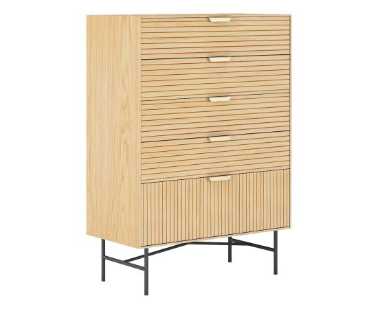 Kumode BASSEL 80x40xH114cm, 3D melamīns