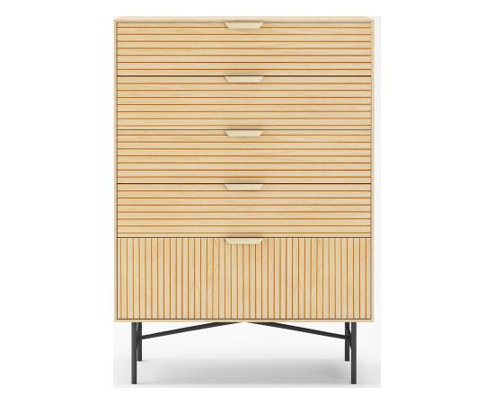 Kumode BASSEL 80x40xH114cm, 3D melamīns