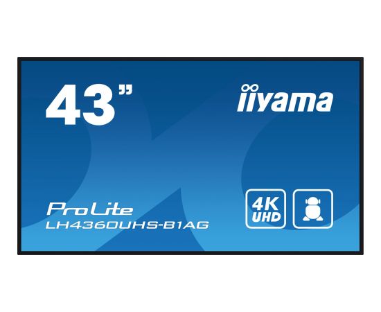 Monitor iiyama ProLite LH4360UHS-B1AG Industriālie monitori IPS / DSP / Public / Info Displays
