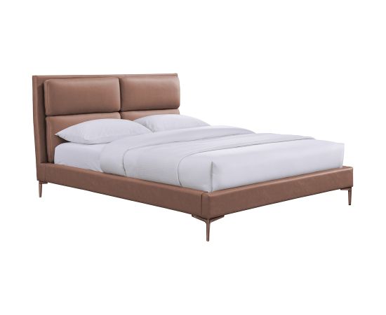 Gulta LENA ar matraci HARMONY DUO 160x200cm, brūna