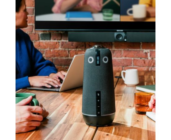Owl Labs Meeting Owl 4+ 360-Degree, 4K Smart Video Conference Camera, Microphone and Speaker (Automatic Speaker Focus, Smart Zooming and Noise Equalising)