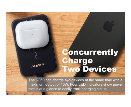 A-DATA R050 Magnetic Power Bank 5000mAh Black USB-C