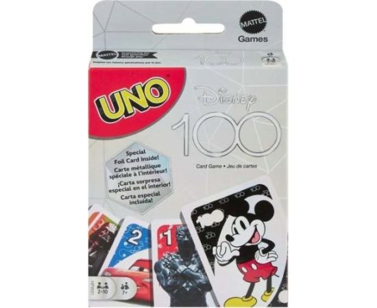 Mattel Karty Uno 100 lat Bohaterowie Bajek Disneya Galda spēles