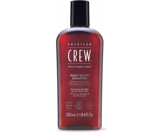 AMERICAN CREW_Daily Silver Shampoo for Grey Hair rewitalizujący szampon do włosów 250ml Šampūni