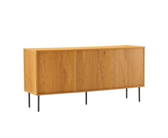 Kumode LINE 150x40xH74cm, melamīns ar ozola rakstu