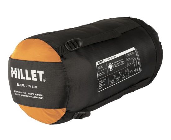 Millet Baikal 750 Reg / Oranža / Kreisais Спальные мешки