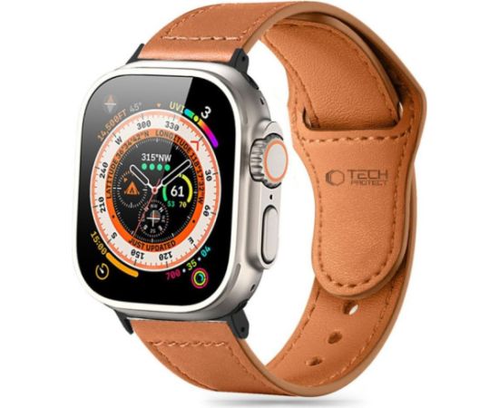 Tech-Protect ремешок для часов NaturalFit Apple Watch 42/44/45/49 мм, коричневый
