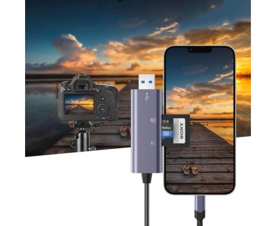 Tech-Protect card reader Ultraboost SD/microSD Lightning/USB